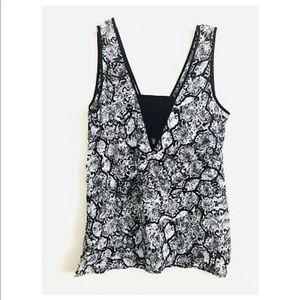 NWT Express Snakeskin Peekaboo Tank